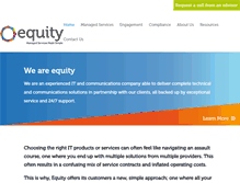 Tablet Screenshot of equitynetworks.co.uk